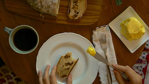 For Christmas, enjoy traditional German fruit bread stollen