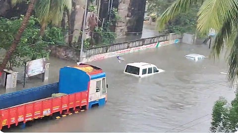 Chennai rains: Vehicles washed away as streets get waterlogged