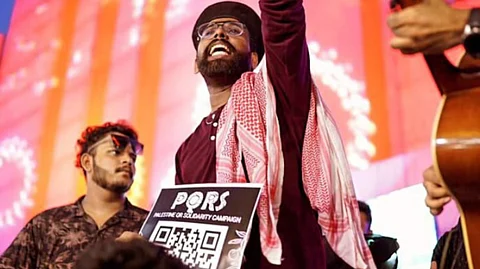 PQRS, a collective expressing solidarity with Palestine at the IFFK