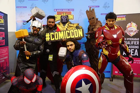 Participants in Hyderabad Comic Con 2019