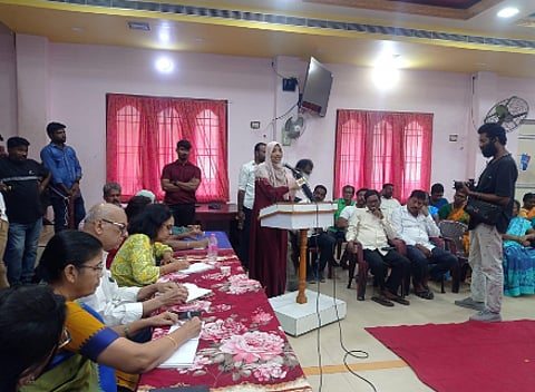 Public hearing meeting held at Ennore, after the ammonia gas leak