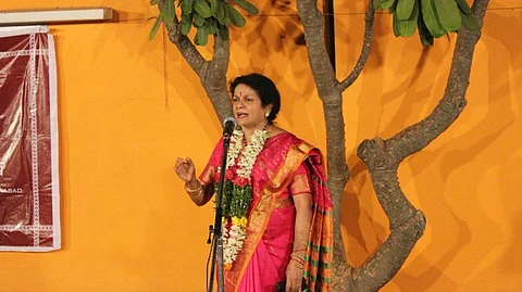 Harikatha artist D Uma Maheshwari