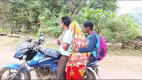 With no road connectivity, tribal man in AP forced to carry wife’s corpse on bike
