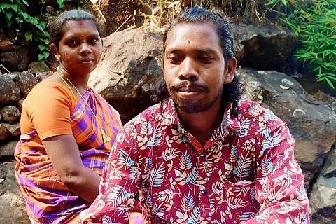 Rajalakshmi with her husband Jayapaul