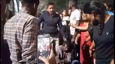 Trespasser held by OU PG students at their hostel premises