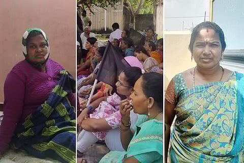 Victims of Ammonia gas leak in Ennore, Chennai
