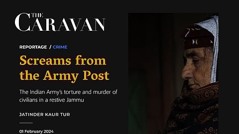 ‘Screams from the Army Post’ by Jatinder Kaur Tur on Caravan magazine