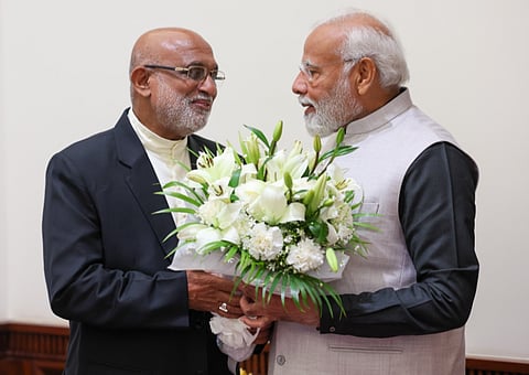 Mar Raphael Thattil with PM Narendra Modi