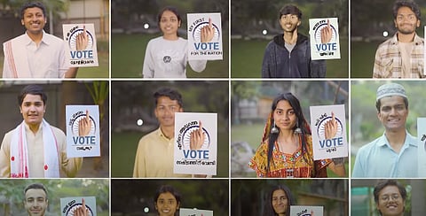 Screengrab from 'Mera Pehla Vote Desh Ke Liye' promo video