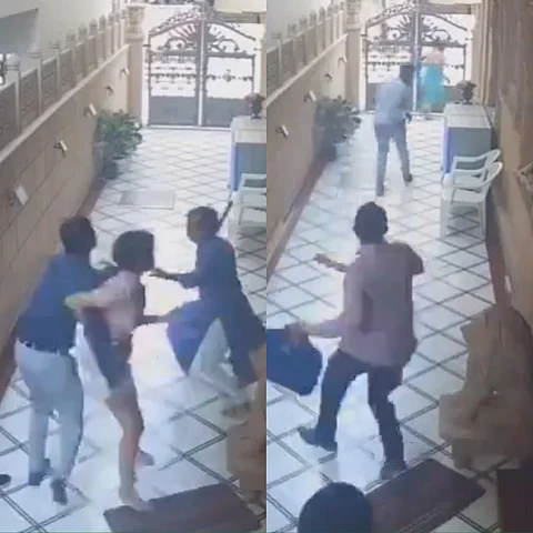 Screengrabs from CCTV footage