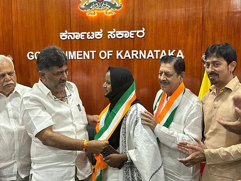 Najma Nazeer Chikkanerale joins Congress