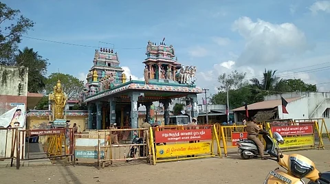 Dharmaraja Draupadi Amman temple in Melpathi.