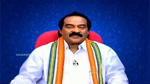 Screengrab of the deepfake video featuring Vasanthakumar