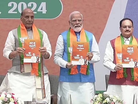 BJP election manifesto: Promises to implement CAA, UCC, One Nation One Election