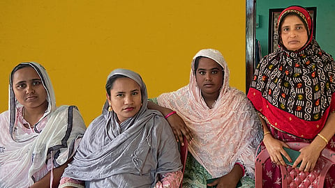 Johra Khatun (right) with other SHG members.