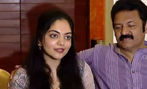 Amid speculation, actor Ahaana Krishna joins father’s poll campaign in Kollam