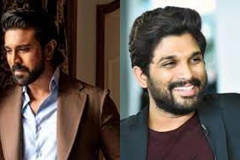 Telugu actors Allu Arjun, Ram Charan campaign for YSRCP, Jana Sena