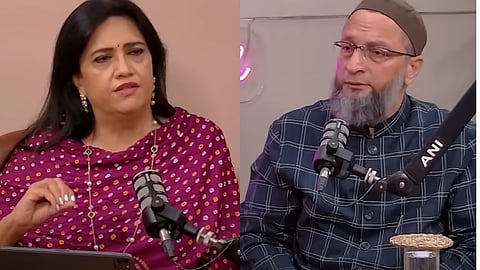 Smita Prakash and Asaduddin Owaisi