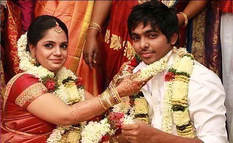 Saindhavi and GV Prakash