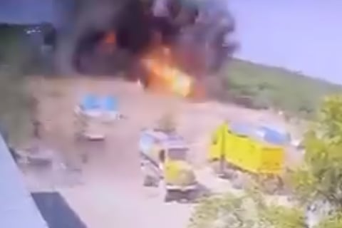 Explosion at a blue metal quarry in Virudhunagar district, Tamil Nadu