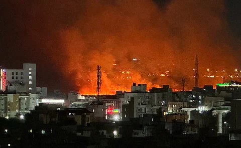 Fire in Pallikaranai marshland