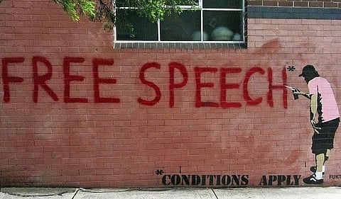 Free speech graffiti
