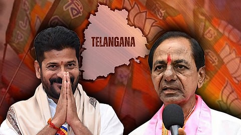 Telangana Congress president and Chief Minister Revanth Reddy and BRS chief KCR