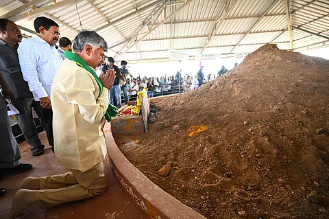 CM Chandrababu Naidu tours Andhra’s capital region Amaravati