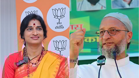 Owaisi retains Hyderabad, defeats BJP’s Madhavi Latha by over 3.38 lakh votes