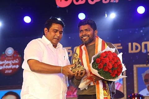 Filmmaker Pa Ranjith with late BSP leader K Armstrong