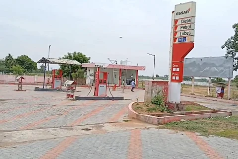 The inactive petrol pump from where Methanol was seized by the CB-CID