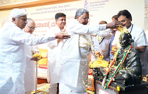Protectors of caste inequality killed Gandhi: Siddaramaiah