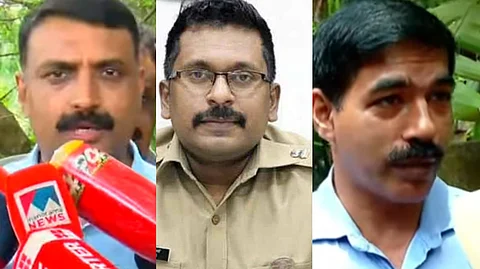 CI Vinod, SP Sujith Das and DYSP VV Benny ( From L to R )