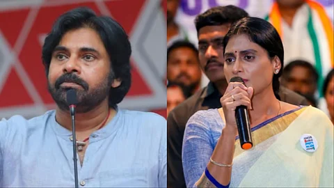 Collage of Pawan Kalyan and Sharmila