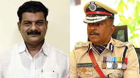 PV Anvar and ADGP Ajith Kumar