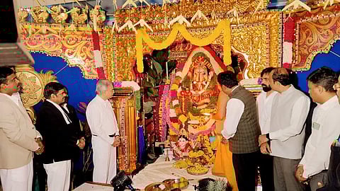 Karnataka High Court Chief Justice NV Anjaria (third from left) at event organised on the City Civil Court premises in Bengaluru