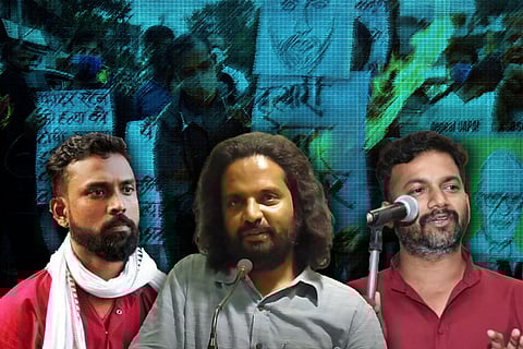 Sagar Gorakhe, Rona Wilson and Ramesh Gaichor