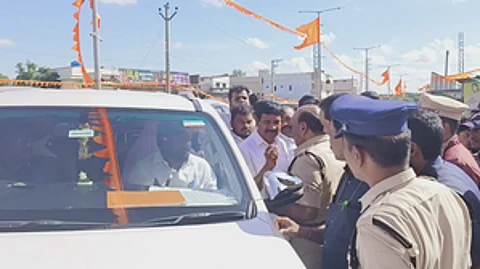 Tension during public hearing on Pharma Village in Telangana's Vikarabad district