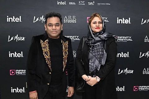 AR Rahman and Saira Banu