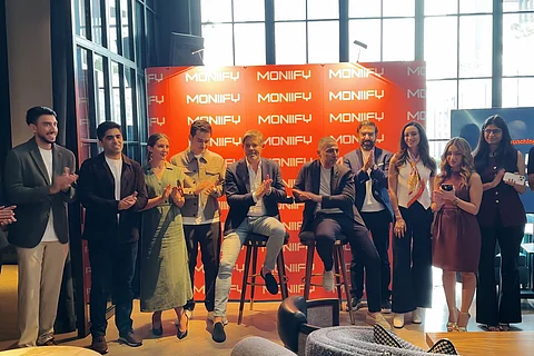 The MONIIFY team with Advisor to the Chairman Dr Yaser Bishr, who is leading the launch, and Michael Peters, CEO, MONIIFY.