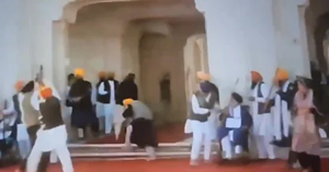 Screengrab from visuals of the incident