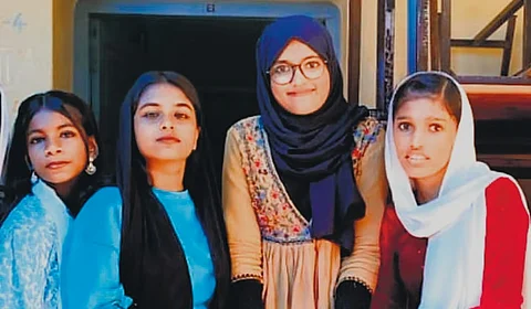 Aysha, Rida Fathima, Nida Fathima, and Irfana Sheril