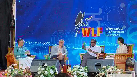 Mohan Gopal, Shyam Divan, retired SC judge Jasti Chelameswar and Leena Gita Raghunath (from right to left)