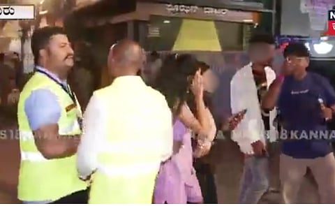 Kannada news channels continue voyeuristic coverage during NY celebrations, film couples