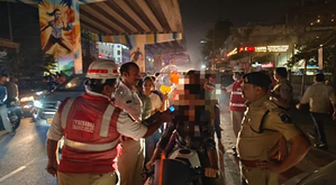 2,642 motorists caught for drunk driving in Hyderabad during New Year celebration