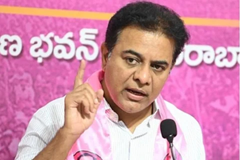 Bharat Rashtra Samithi (BRS) Working President and former minister K.T. Rama Rao