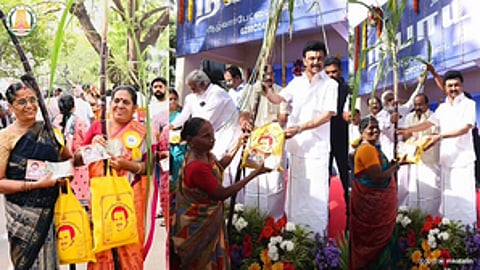 Tamil Nadu Chief Minister M.K. Stalin launched the distribution of Pongal gift hampers
