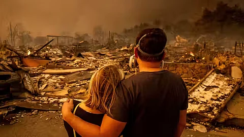 Over 1,000 structures burned in the span of two days, Jan 7-8, 2025, near Los Angeles.