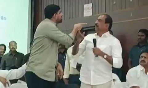 Telangana: BRS MLA creates commotion at official meeting, fights with defected MLA