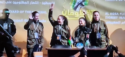 Four Israeli female soldiers return home in 2nd swap deal with Hamas